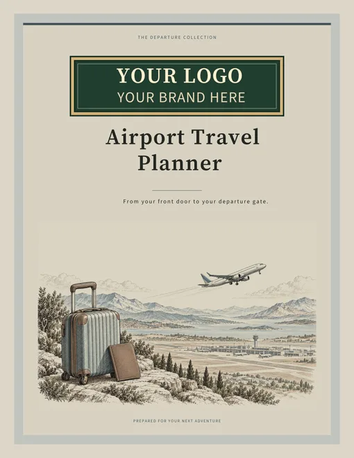 Airport Travel Planner illustrated agency cover