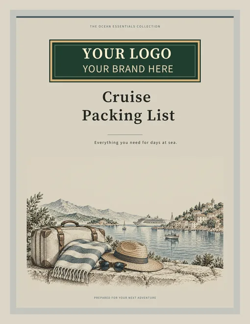 Cruise Packing List illustrated agency cover