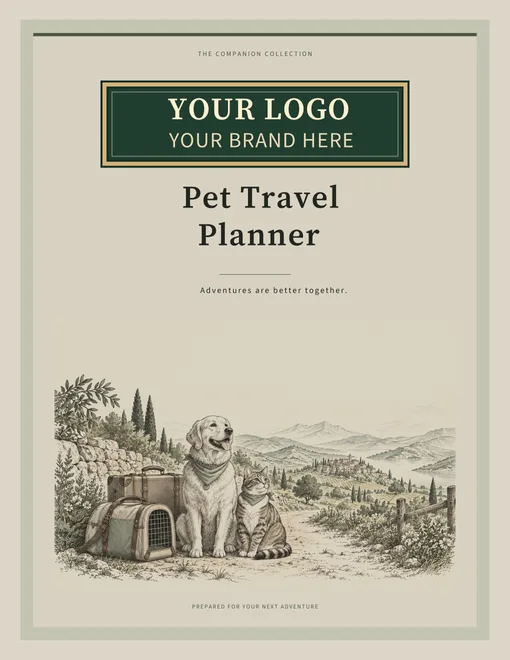 Pet Travel Planner illustrated agency cover