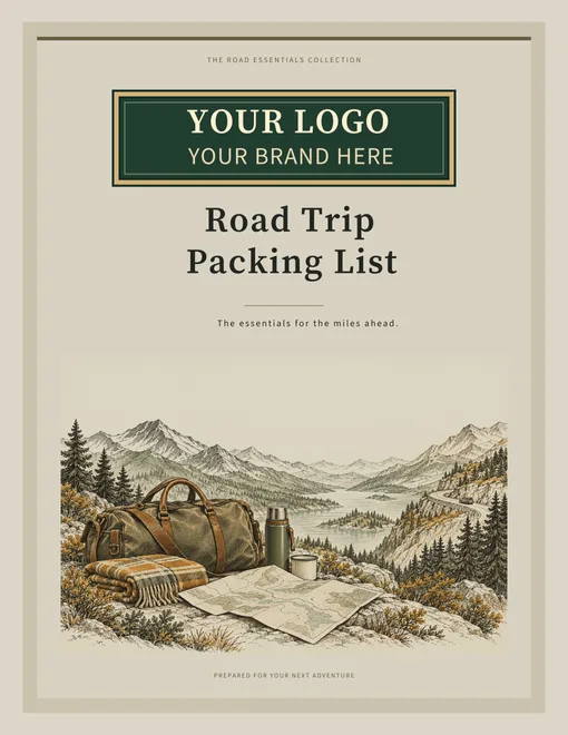 Road Trip Packing List illustrated agency cover