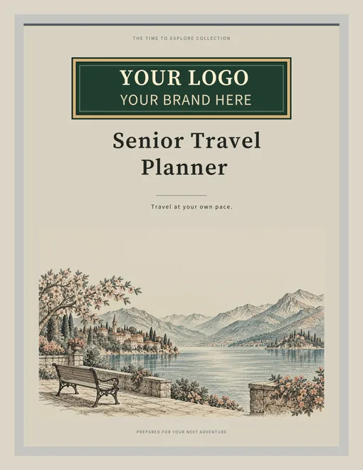 Senior Travel Planner illustrated agency cover