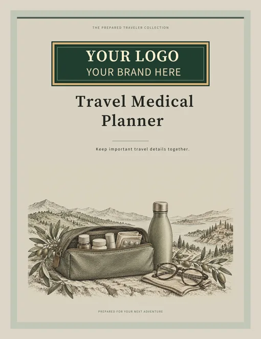 Travel Medical Planner illustrated agency cover